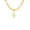Oval Link Charm Necklace - 1